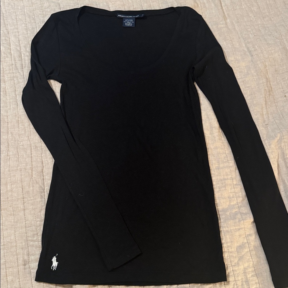 Ralph Lauren Sport Black Long Sleeve Tee